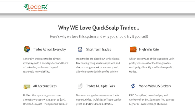 Quick Scalp Trader Features