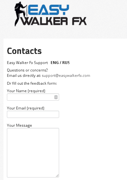 Easy Walker FX contacts