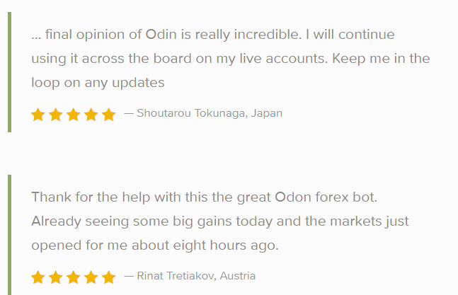 Odin robot Customer reviews