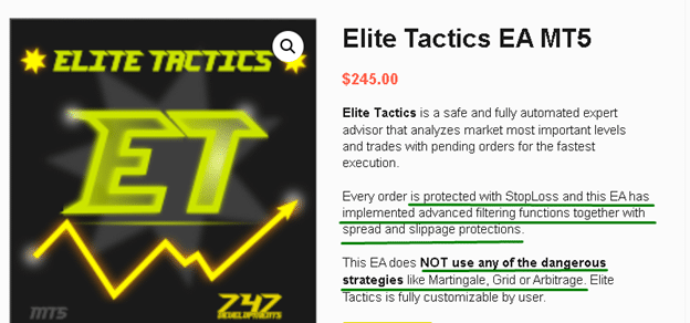 Elite Tactics Trading Strategy