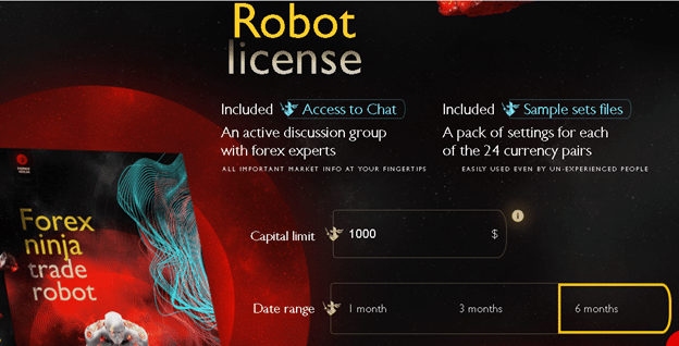 Forex Ninja robot license