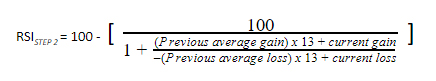 Formula for RSI