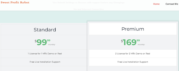 Sweet Profit Robot Pricing 