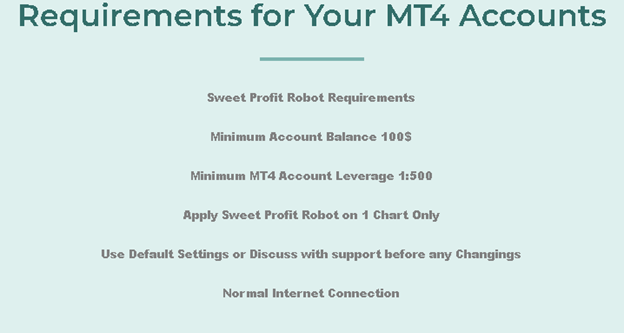 Sweet Profit Robot Features