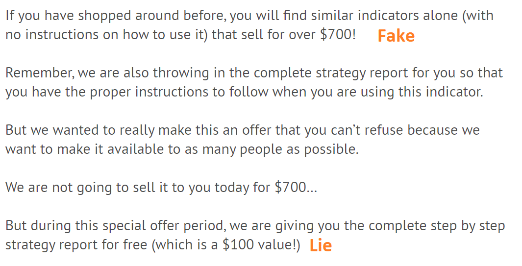 EFC Indicator price