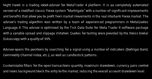 Night Hawk Trading Strategy