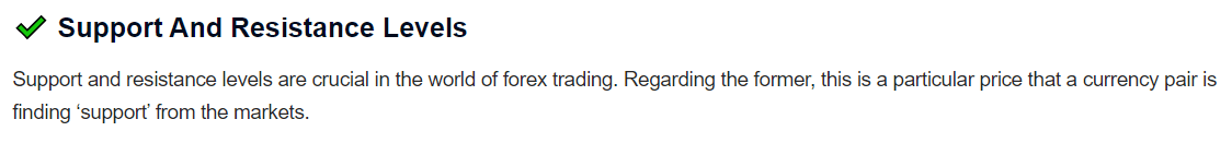 Learn2Trade - Support and Resistance levels