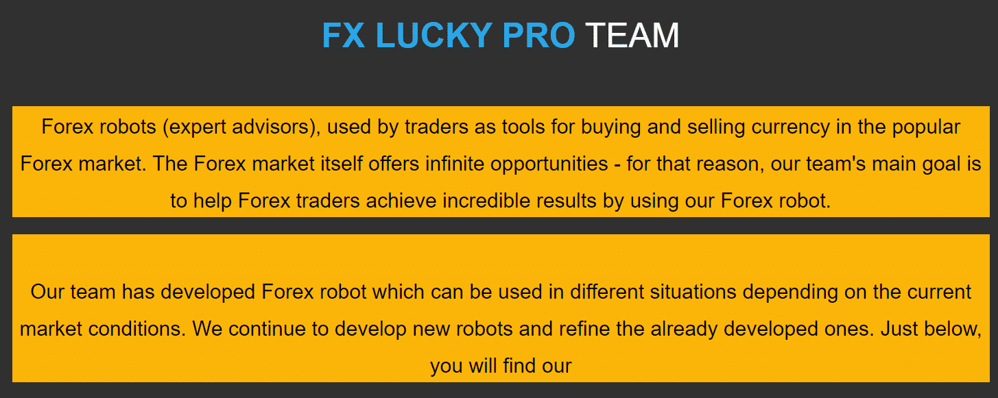 FX Lucky Pro team