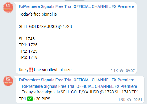 FX Premiere. Unverified Trading Results