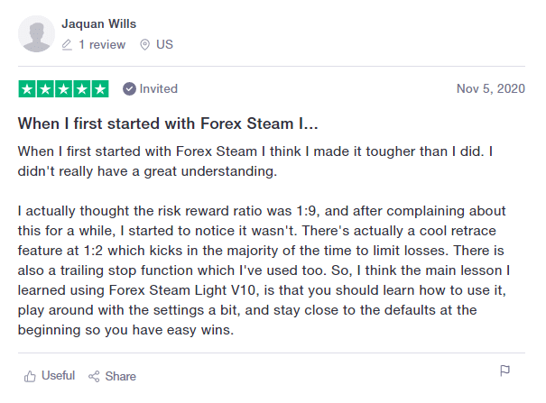 Forex Steam Customer Reviews