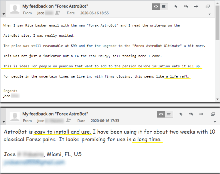 Forex Astrobot Customer Reviews