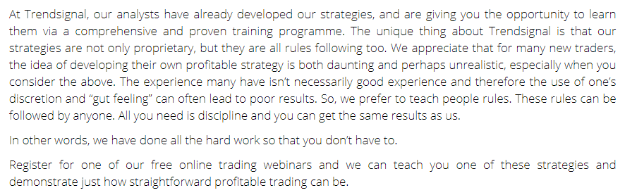 Trend Signal Trading Strategy