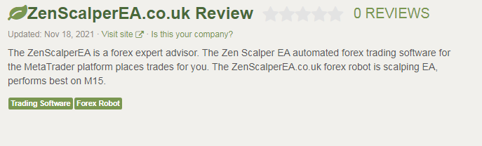 Zen Scalper EA’s page on FPA.