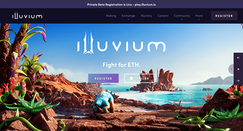 Illuvium home page