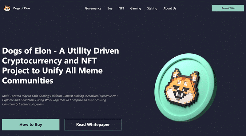 Dogs of Elon homepage